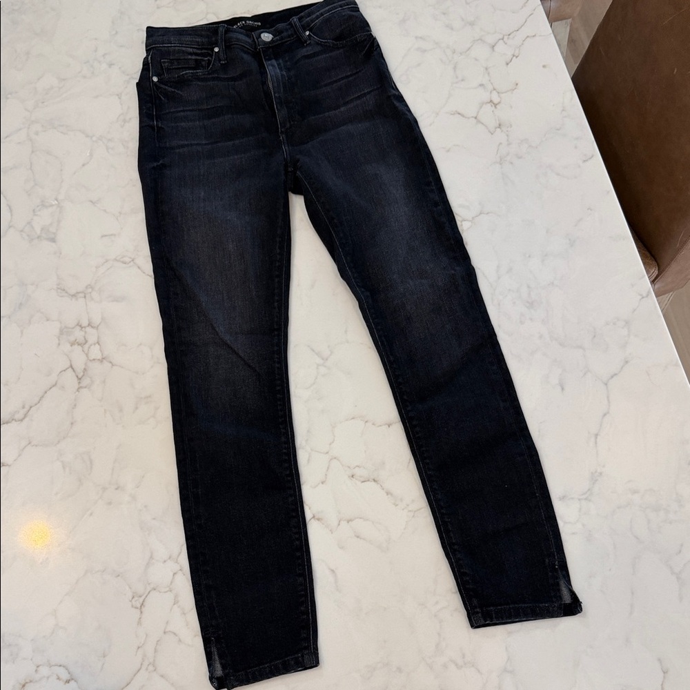 Black Orchid Denim Dark Wash Straight Leg Jeans